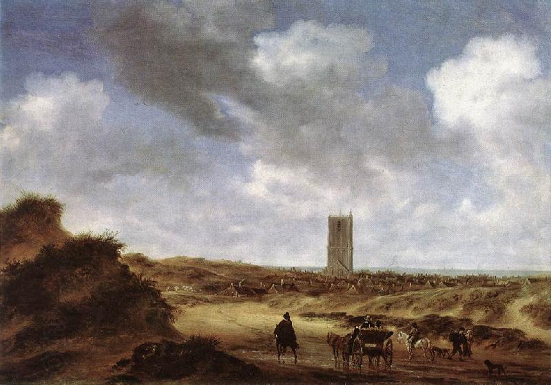 RUYSDAEL, Salomon van View of Egmond aan Zee f oil painting picture